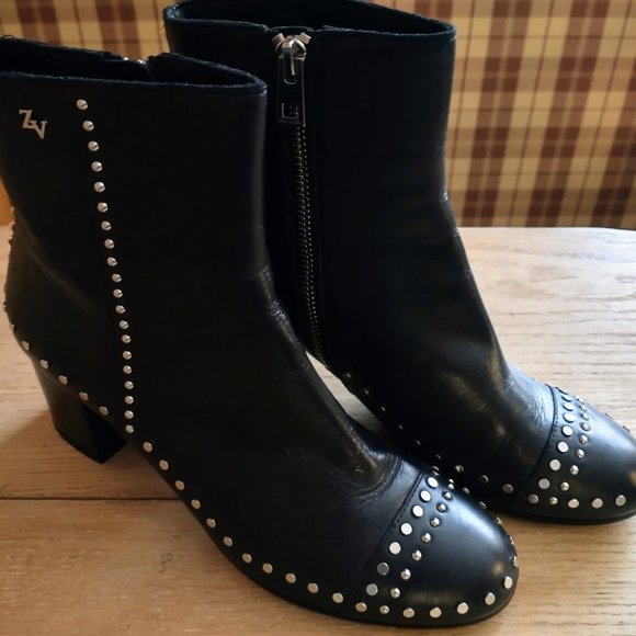 ZADIG & VOLTAIRE studded boots - Picture 1 of 5